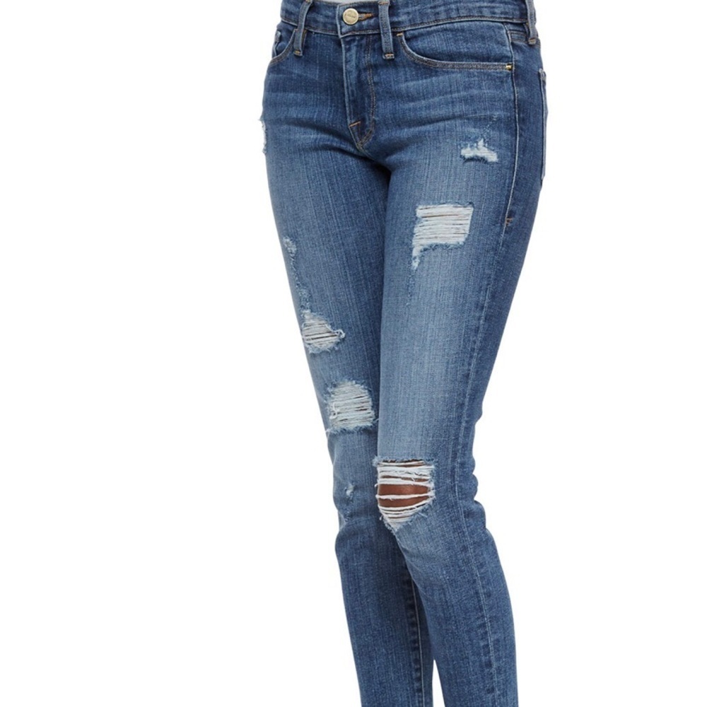 FRAME Distressed Denim
Le Skinny De Jeanne Jeans, Kittyhawk